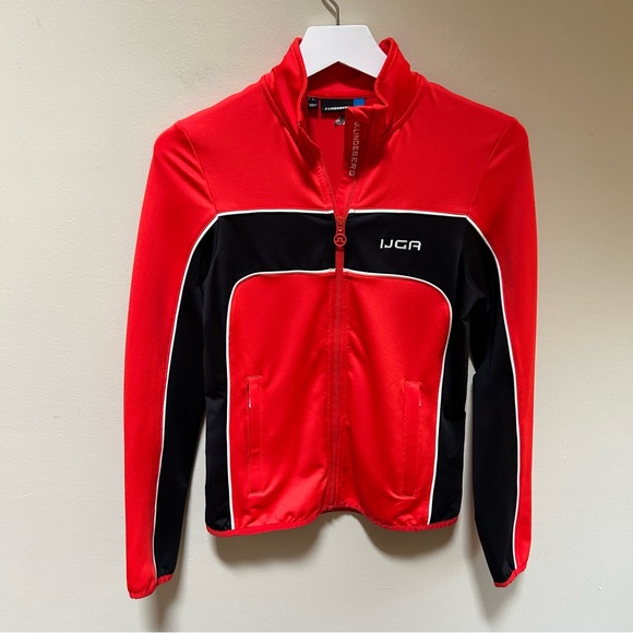 J Lindeberg ~Women’s Tech Mid Layer W Else Stretch Golf Zip Jacket size Small - Picture 1 of 13